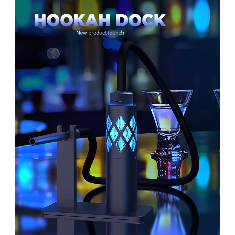 Chicha électronique Hookah Dock Noir - FUMYTECH