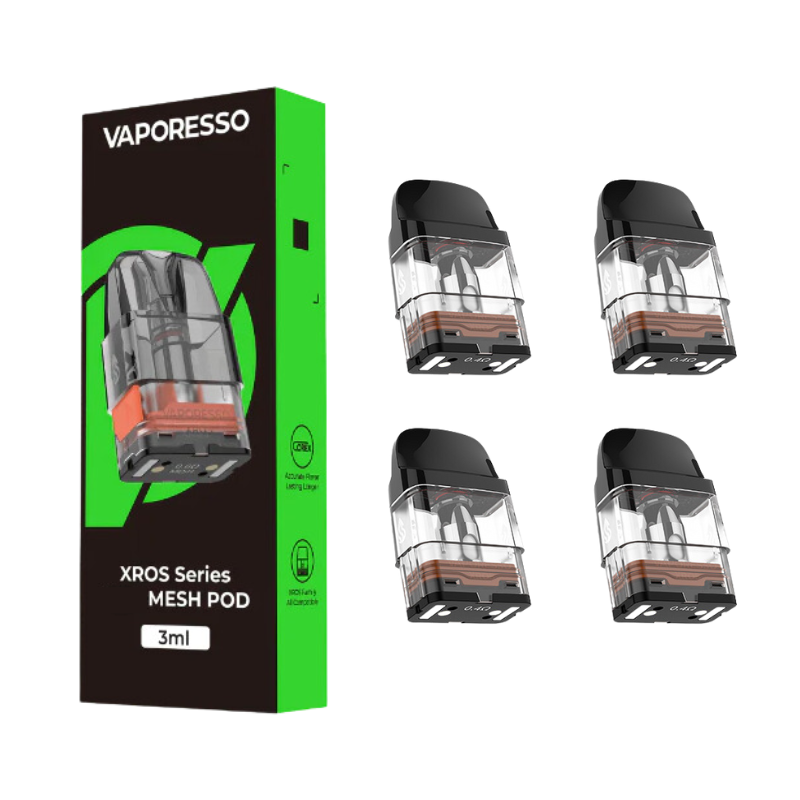 PACK DE 4 CARTOUCHES 3ML XROS PRO SERIES VAPORESSO